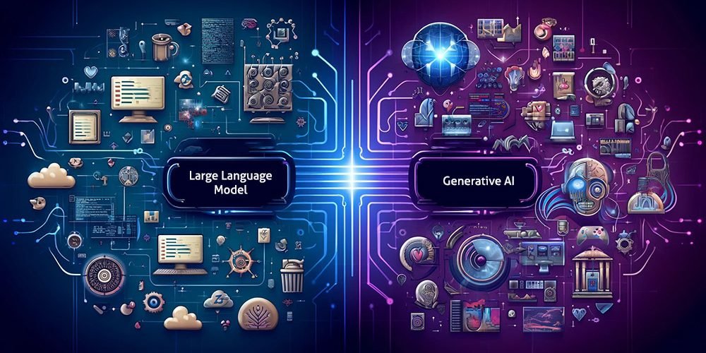 Large language model vs Generative AI